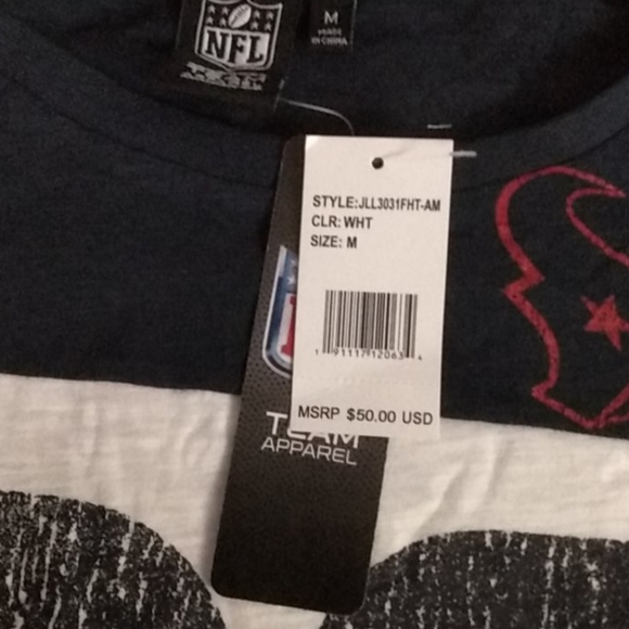 NFL Texans Kids Med 3/4 sleeve T shirt NWT - Picture 2 of 5